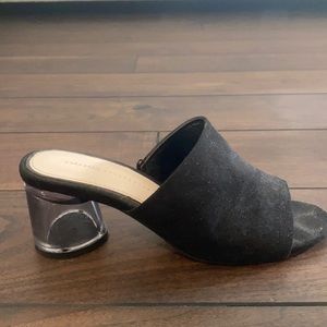 Zara basics block heel shoe